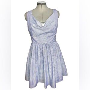 ASOS cross-back, flared skirt sun dress sz 10